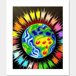 A colorful planet Posters and Art